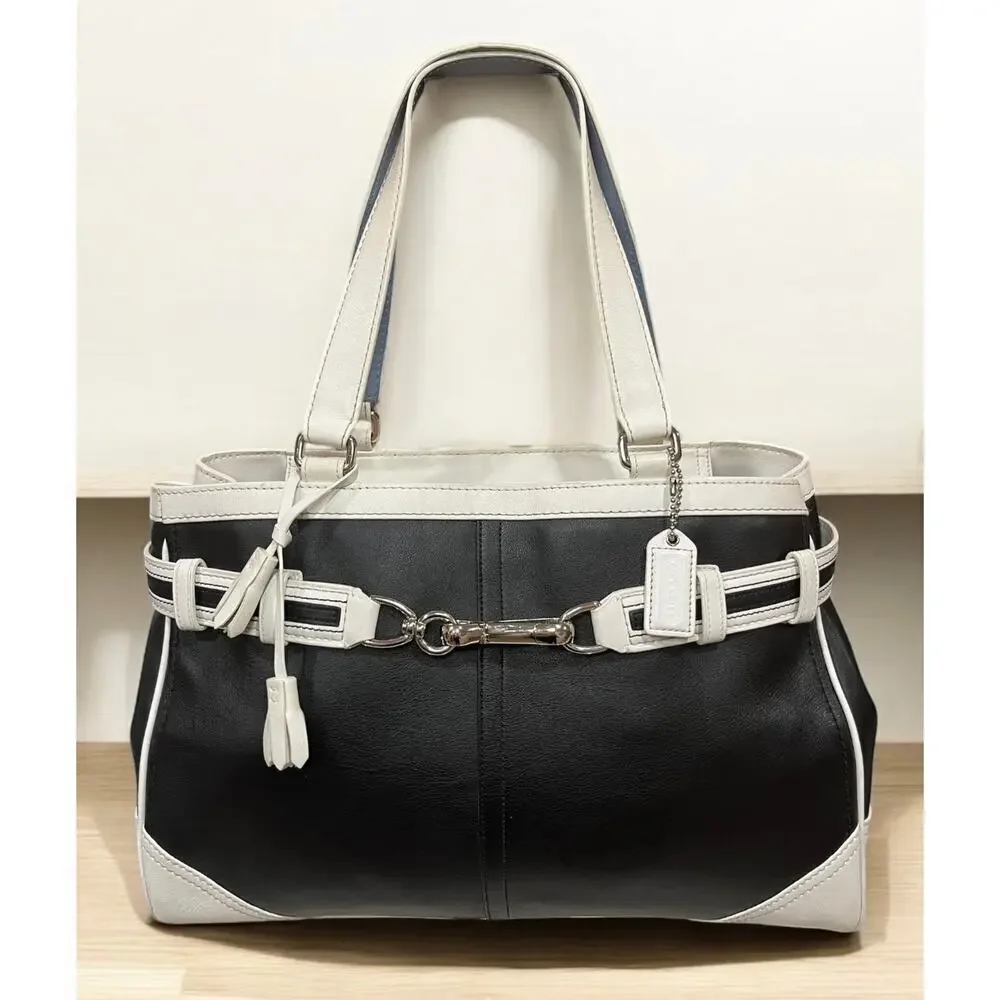 Y2K Coach F10521 Hamilton Leather Satchel Bag